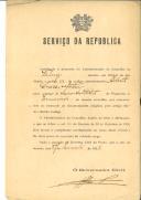 Alvará de Nomeação de cargo